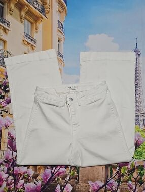 Oat New York High Waist Straight-Leg Cropped Jeans Size 6/28